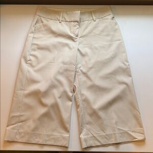 Express Cream Pencil Skirt Knee-Length Work